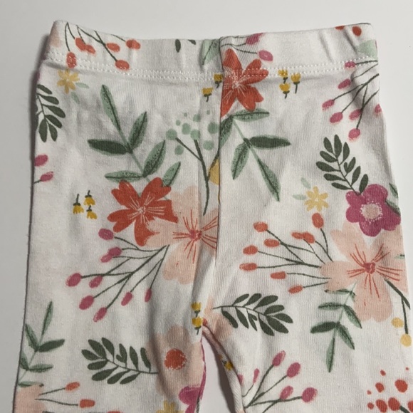 Cloud island white floral pants size newborn - Picture 2 of 5